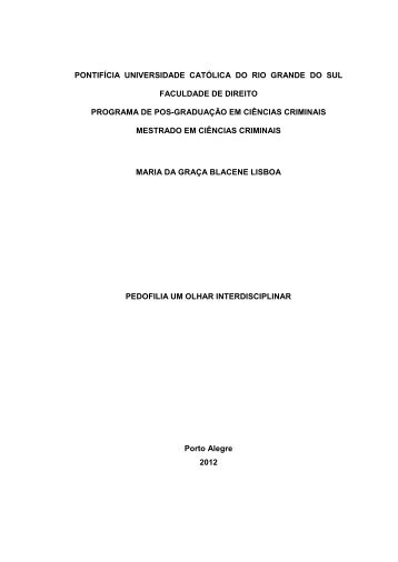 Pedofilia, crime ou doença - Revista Pensamiento Penal