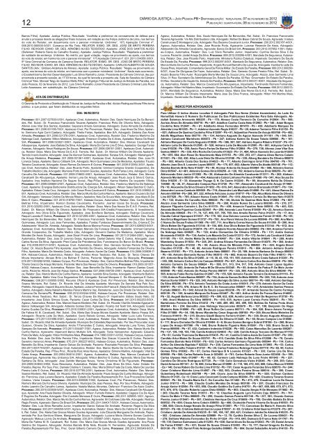 Nº 14.048 ANO XLV - Tribunal de Justiça da Paraíba