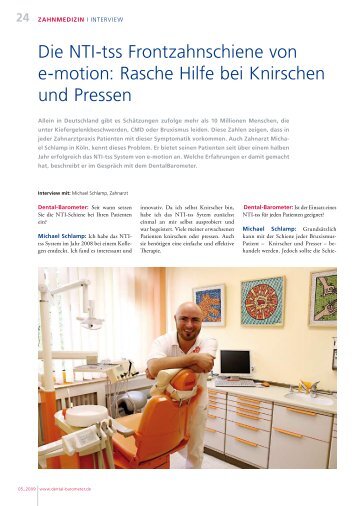 ntiâtss, interview dentalbarometer.pdf - zahnarztpraxis michael ...