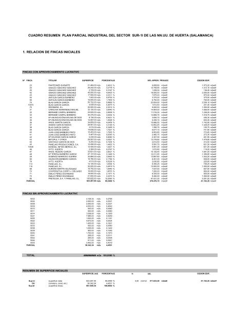 plan parcial industrial del sector sur 1i de las nn.uu de huerta