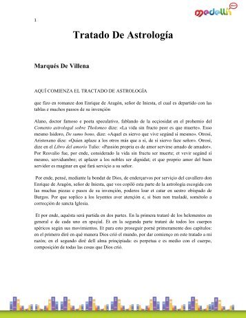 Villena_Marques De-Tratado De Astrologia