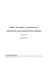 Habitus, reflexividade e neo-objetivismo - Sociofilo