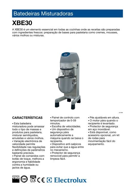 Batedeiras Misturadoras - Electrolux