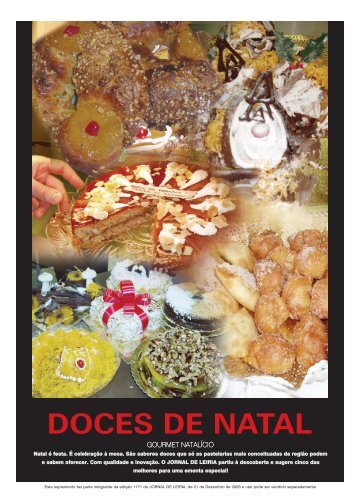 doces de natal - Jornal de Leiria