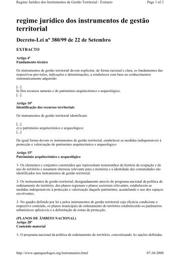 Decreto-Lei n.º 380/99 - Câmara Municipal de Albufeira