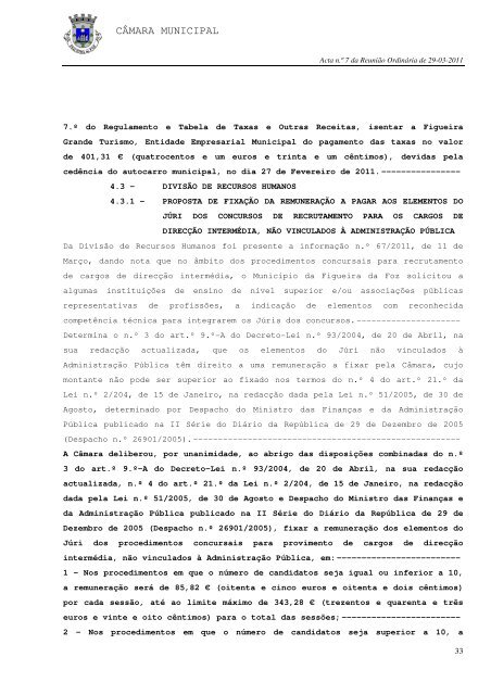 ACTA N.º 7/2011 REUNIÃO ORDINÁRIA DE 29-03-2011