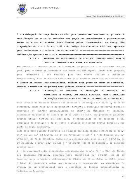 ACTA N.º 7/2011 REUNIÃO ORDINÁRIA DE 29-03-2011