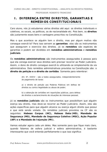 Direito Constitucional - Aula 03.pdf - Instituto de Geociências - UFRJ