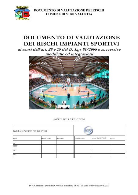 DVR IMPIANTI SPORTIVI DEFINITIVO - Comune di Vibo Valentia