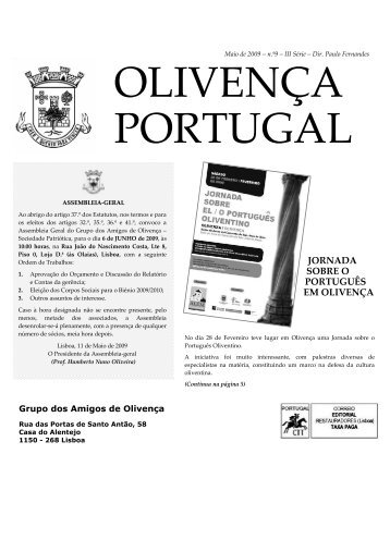 OLIVENÇA PORTUGAL - Grupo dos Amigos de Olivença