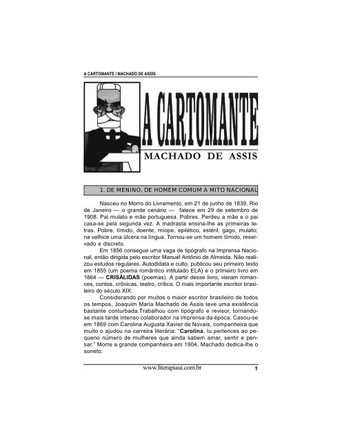 A CARTOMANTE, Machado de Assis - LiteraPiauí