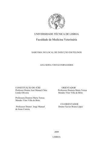 Faculdade de Medicina Veterinária - UTL Repository - Universidade ...