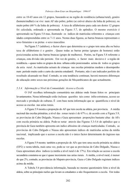 Capítulo 5 Capital Humano e Bem-Estar Social em Moçambique