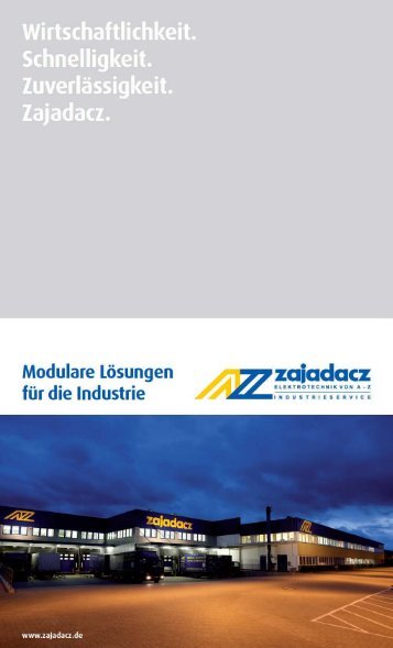 Imagebroschüre Industrieservice - Zajadacz