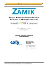 und Kommunikationssystem Seminar ZAıARC ® WEB v2