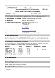 Material Safety Data - H.A.M. Precision USA