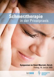 Schmerztherapie in der Privatpraxis - Zantomed