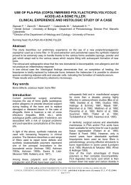 USE OF PLA-PGA (COPOLYMERISED POLYLACTIC ... - Zantomed