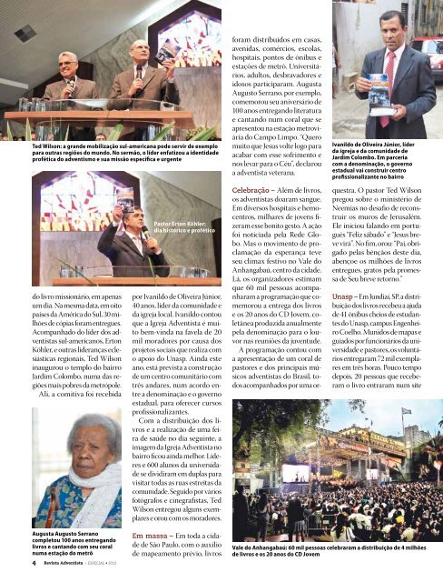 Revista especial - A Grande Esperança - União Sul-Brasileira