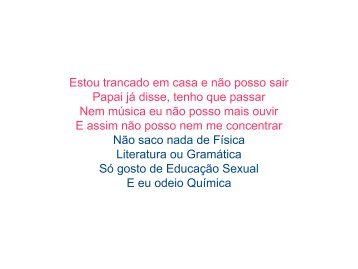 Estou trancado em casa e não posso sair - Cursinho Primeiro de Maio