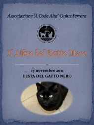 Associazione “A Coda Alta” Onlus Ferrara Il libro del gatto nero