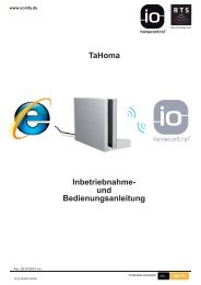 Anleitung-Tahoma Homecontrol - ZASTRAU GmbH