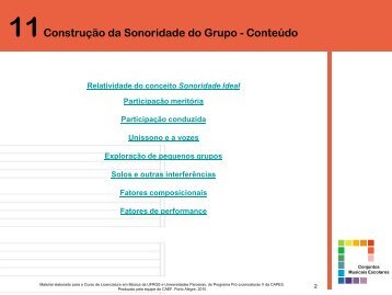 11Construção da Sonoridade do Grupo - Conteúdo - Prolicenmus ...