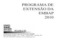 PROGRAMA DE EXTENSÃO DA EMBAP 2010