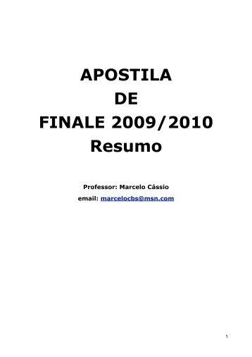 apostila finale - resumo - revisao 11-2010
