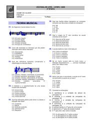 Prova - Teoria musical