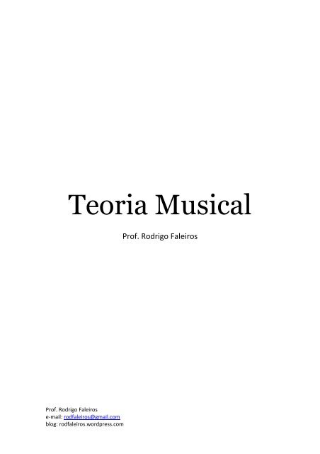 Apostila Teoria Musical – Três Lagoas