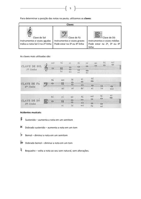 Apostila Teoria Musical – Três Lagoas