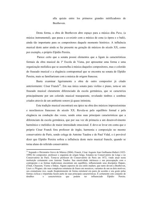Uma análise da Sonata para Violino e Piano de Elpídio Pereira.