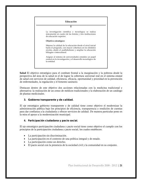 Plan Institucional de Desarrollo - Transparencia UABJO ...