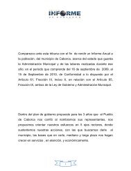 Primer Informe de Gobierno 2010 - Caborca