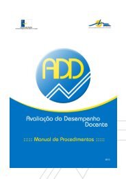 Avaliação do Desempenho Docente - Manual de Procedimentos