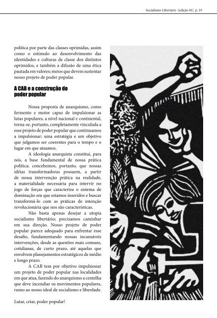 Revista Socialismo Libertário - Coordenação Anarquista Brasileira