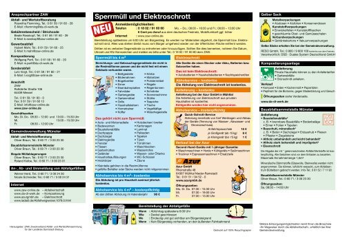 Abfallkalender Münster - Zweckverband Abfall