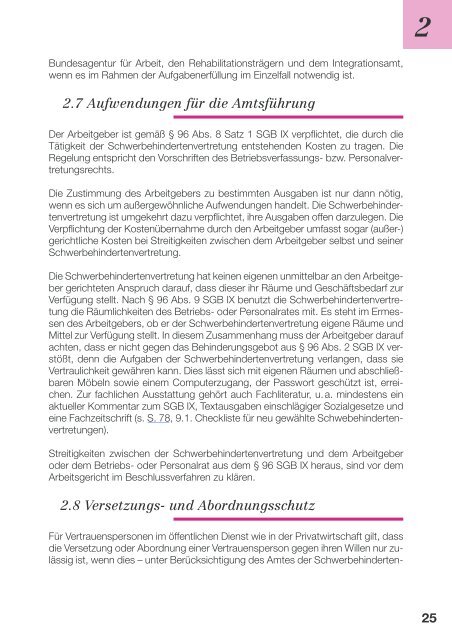 Die Schwerbehindertenvertretung, Vertrauensperson ...