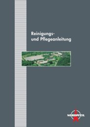 Reinigungs- und Pflegeanleitung - Norddeutsche Teppichfabrik GmbH