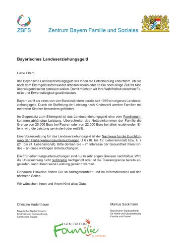 Informationen zum Landeserziehungsgeld - Zentrum Bayern Familie ...