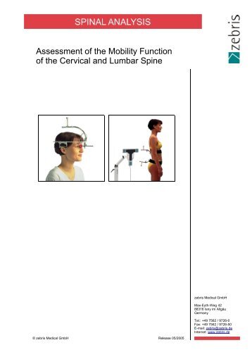 Assessment of the Mobility Function of the Cervical and Lumbar Spine