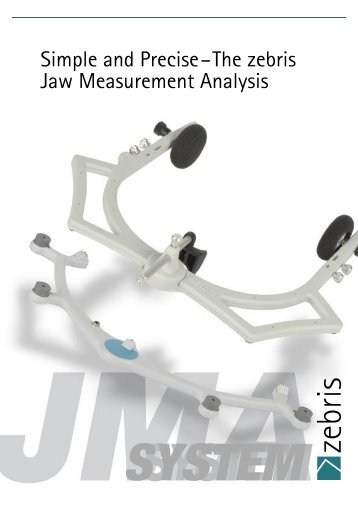 Product information JMA system - zebris Medical GmbH