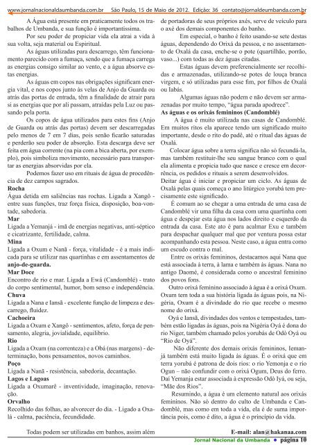 Jornal de Umbanda Sagrada - Rubens Saraceni