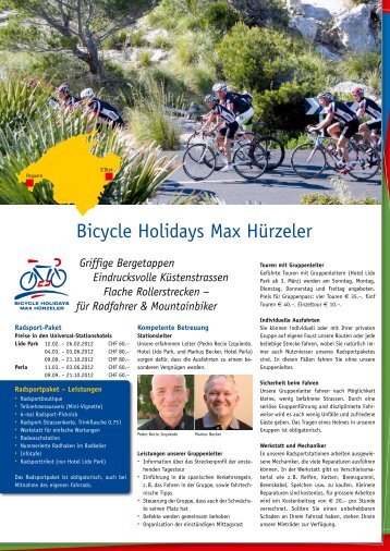 Bicycle Holidays Max Hürzeler