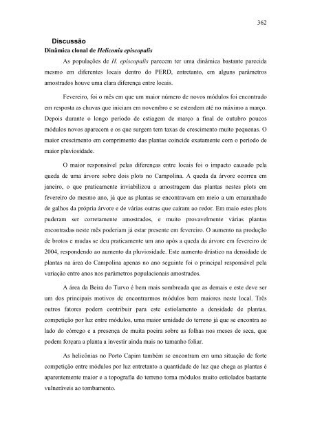 Relatório 2005 Diversidade Faunística - ICB - UFMG