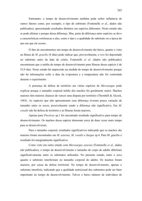 Relatório 2005 Diversidade Faunística - ICB - UFMG