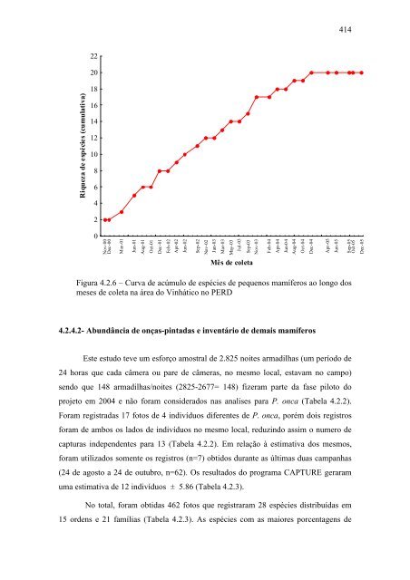 Relatório 2005 Diversidade Faunística - ICB - UFMG