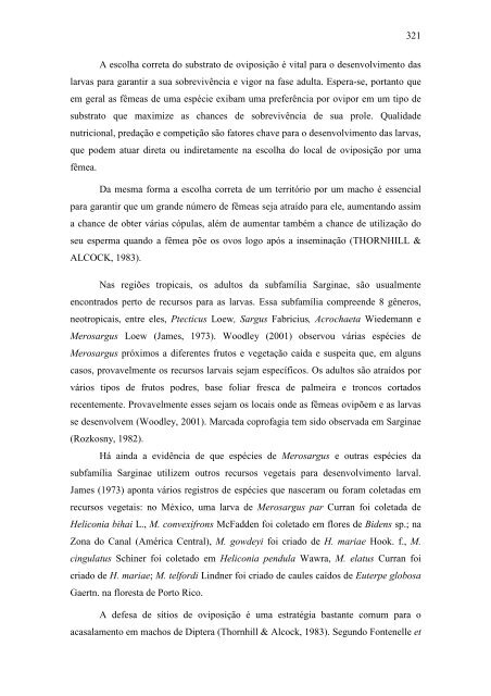 Relatório 2005 Diversidade Faunística - ICB - UFMG