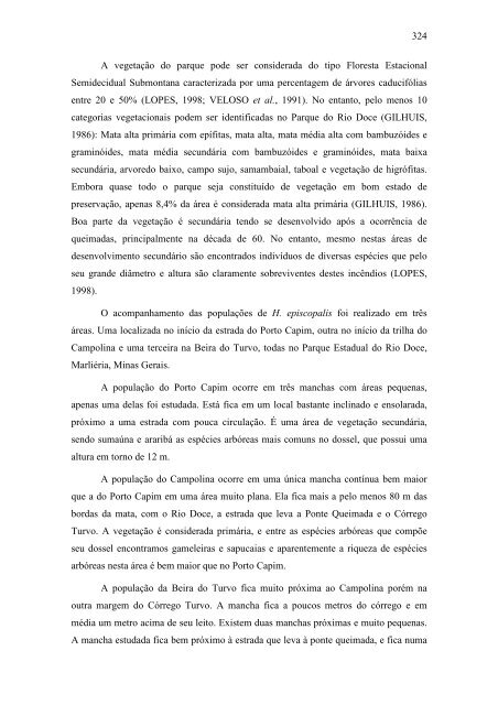 Relatório 2005 Diversidade Faunística - ICB - UFMG